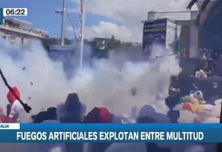 Italia: Fuegos artificiales causaron pánico tras explotar en multitud