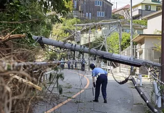 Japón: al menos 2 muertos y decenas de heridos en Tokio tras el paso del tifón Faxai