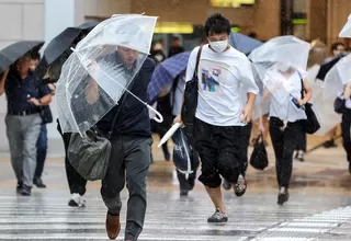 Japón: Tifón Lan paralizó el transporte y obligó la evacuación de 180 mil habitantes
