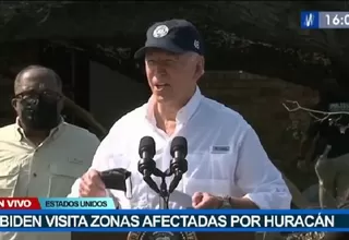 Biden recorrió zonas devastadas por el huracán Ida en Louisiana y prometió ayuda para damnificados