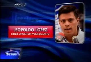 Leopoldo López: "estoy preso por mis ideas"
