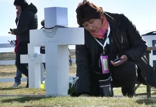 Malvinas: familiares homenajean a soldados argentinos caídos