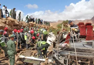 Marruecos: al menos 17 muertos luego que autobús fuera arrastrado por corriente de río
