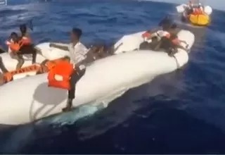 Mediterráneo: desesperado rescate de un bebé de cuatro meses