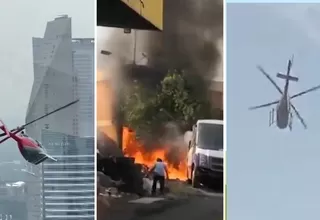 México: Caída de helicóptero dejó tres muertos