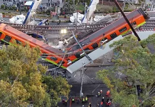Video captó el momento en el que se desplomó la estructura del metro de Ciudad de México