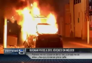 México: pobladores lincharon y quemaron vivos a dos jóvenes