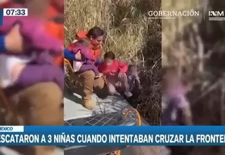 México: Rescataron a 3 niñas cuando intentaban cruzar la frontera