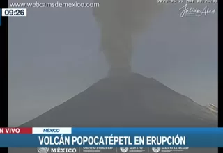 México: Volcán Popocatépetl entró en erupción