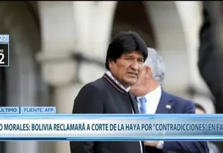 Morales: Bolivia reclamará a La Haya por “contradicciones” en fallo con Chile