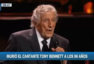 Murió el cantante Tony Bennett a los 96 años 