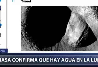 La NASA confirma que hay agua en la Luna