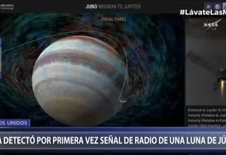 NASA detectó por primera vez una señal de radio de Ganimedes, una de las lunas de Júpiter