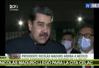 Nicolás Maduro llegó a México para la Cumbre de la Celac