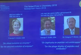 Nobel de Química 2018 para científicos que copiaron la evolución para curar enfermedades