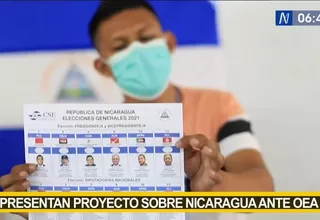 Ocho países presentan proyecto sobre Nicaragua ante la OEA