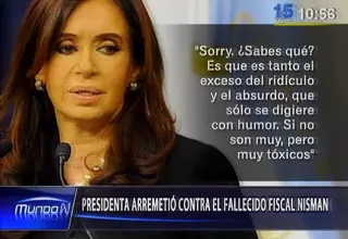 Argentina: presidenta arremetió contra el fallecido fiscal Nisman