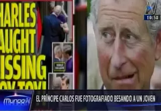 El príncipe Carlos fue fotografiado besando a un joven