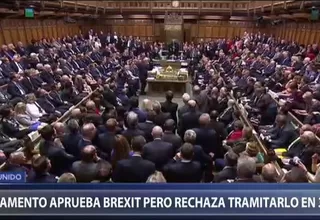 Reino Unido: Parlamento apoyó acuerdo del Brexit, pero congeló su tramitación