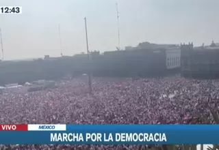 Se desarrolla en México la Marcha por la Democracia 2024