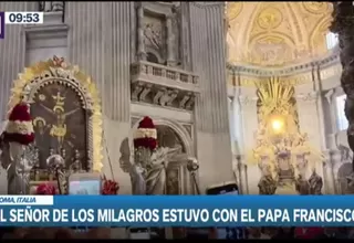 [VIDEO] Señor de los Milagros estuvo con el papa Francisco