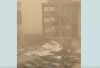 [VIDEO] México: Colapsa pared por tormenta de arena