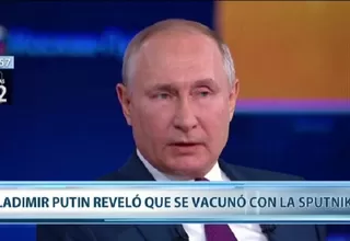 Rusia: Vladimir Putin reveló que se aplicó la vacuna Sputnik V contra el coronavirus
