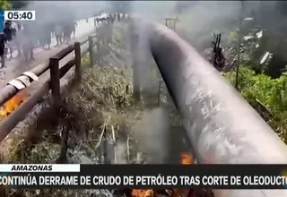 Amazonas: Manifestantes prohíben pase de expertos para contener derrame de petróleo