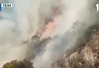 Apurímac: Incendio forestal dejó ocho heridos