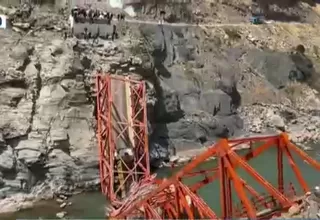 Apurímac: Se derrumbó puente Kutina a un año de inaugurado