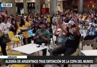 Arequipa: Alegría de los argentinos tras obtención de la copa del mundo