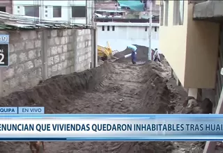 Arequipa: Caída de huaico dejó viviendas inhabitables en Paucarpata