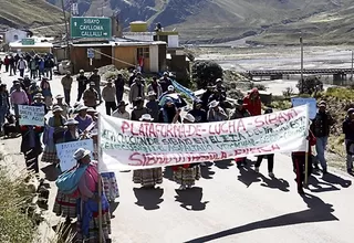 Arequipa: confirman que el lunes 22 de mayo se instalará mesa técnica en Caylloma 