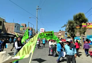 Arequipa: dirigentes de huelga se comprometieron con autoridades a protestar pacíficamente