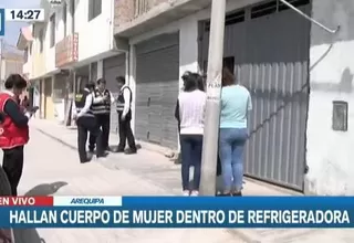 Arequipa: Hallan cuerpo de mujer amarrado en refrigeradora