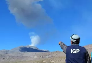 Arequipa: Indeci monitorea explosión con emisión de cenizas del volcán Sabancaya