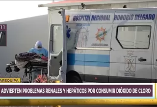 Arequipa: Pacientes COVID-19 que consumieron dióxido de cloro presentan problemas renales y hepáticos