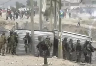 Arequipa: se registran enfrentamientos tras bloqueo de puente