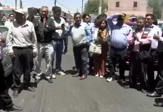 Arequipa: Taxistas protestan por falta de combustible y regulación de aplicativos 