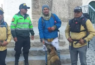 Universitario extraviado en el Valle del Colca fue rescatado