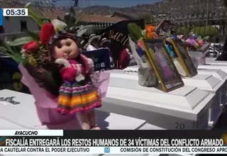 Ayacucho: Fiscalía entregará los restos humanos de 34 víctimas del conflicto armado