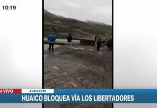 Ayacucho: huaico arrasó con un tramo de la vía Los Libertadores