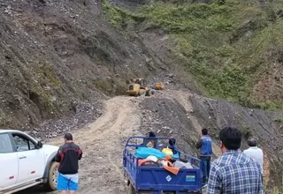 Ayacucho: se registró deslizamiento en tramo de la carretera del Vraem