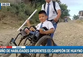 Bagua: Niño con habilidades diferentes es campeón de huayno