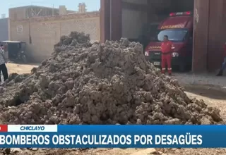 Chiclayo: Bomberos de José Leonardo Ortiz no pueden atender emergencias por aniego