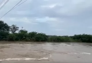 Chiclayo: Caseríos incomunicados por desborde del río La Leche