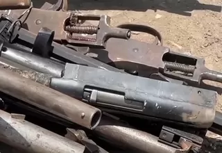 Chimbote: Destruyen diez toneladas de armas de fuego incautadas