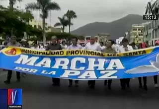 Chimbote: marcha por la paz tras asesinato de alcalde