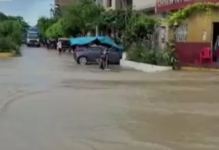 Chongoyape se encuentra inundado por activación de quebradas y desborde de río tras lluvias
