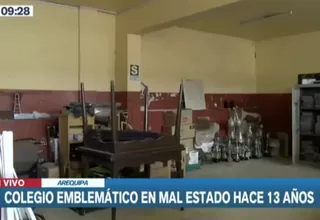 Colegio emblemático de Arequipa presenta malas condiciones